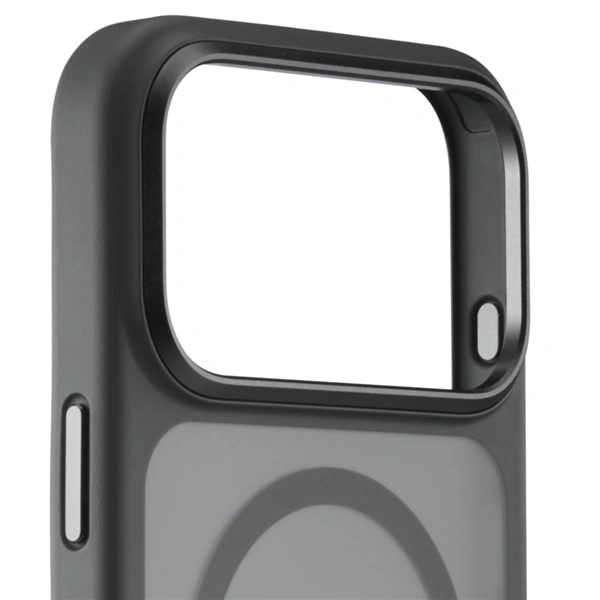 Black Rock Hybrid Case, kryt pro Apple iPhone 17 Pro Max, magnetický, matný, poloprůhledný černý