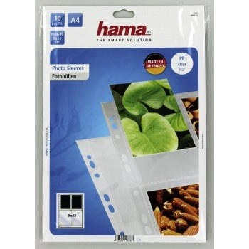 9 X 13 Cm Hama Photo Sleeves Clear Accessories Storage Presentation Materials