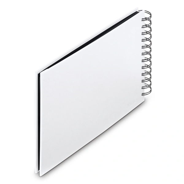 Hama album klasické spirálové FINE ART 24x17 cm, 50 stran, bílá, černé listy