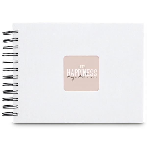 Hama album klasické spirálové FINE ART 24x17 cm, 50 stran, bílá, černé listy