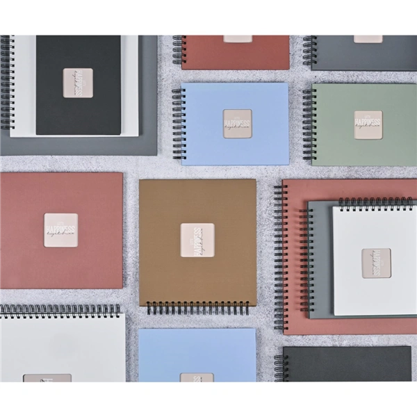 Hama album klasické spirálové FINE ART 24x17 cm, 50 stran, bílá, černé listy