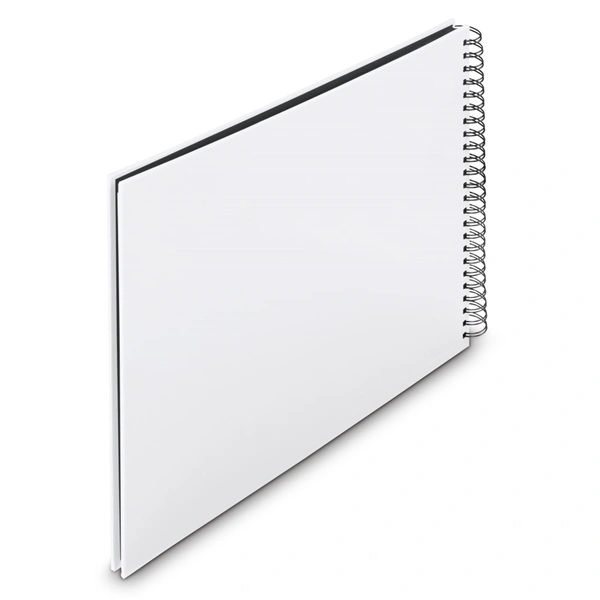 Hama album klasické spirálové FINE ART 36x32 cm, 50 stran, bílá, černé listy