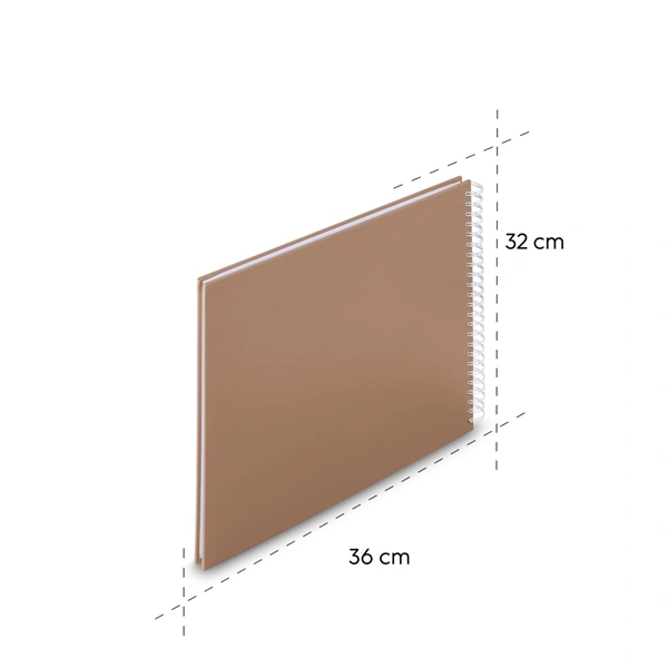 Hama album klasické spirálové FINE ART 36x32 cm, 50 stran, mousse, bílé listy