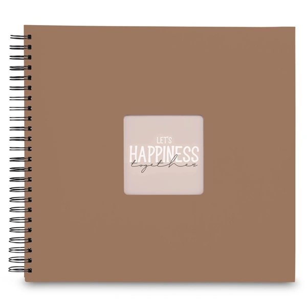 Hama album klasické spirálové FINE ART 36x32 cm, 50 stran, mousse, černé listy