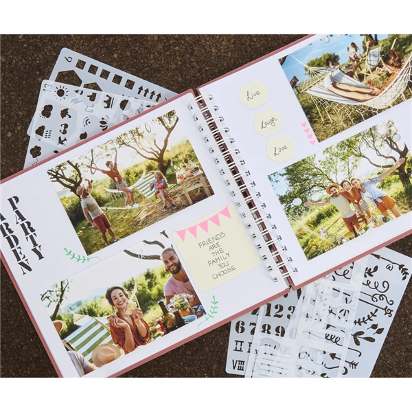 Hama album klasické spirálové FINE ART 24x17 cm, 50 stran, terra, bílé listy