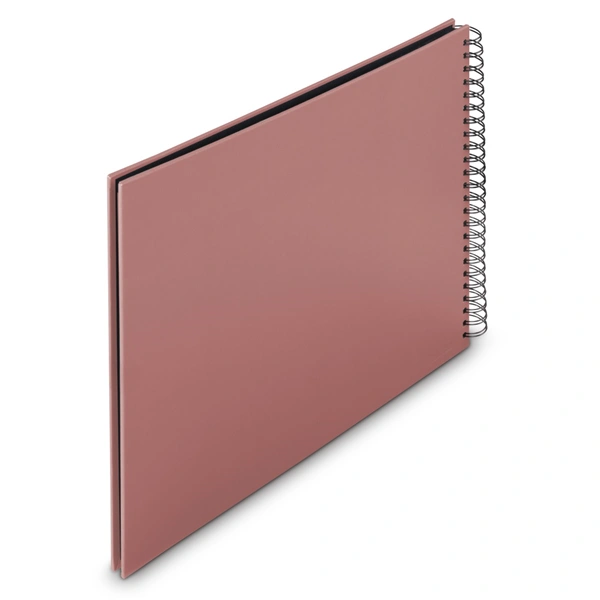 Hama album klasické spirálové FINE ART 36x32 cm, 50 stran, terra, černé listy