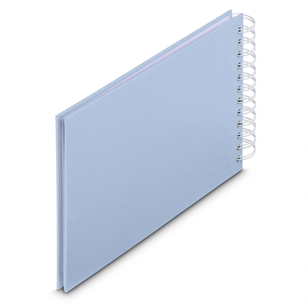 Hama album klasické spirálové FINE ART 24x17 cm, 50 stran, lagoon, bílé listy