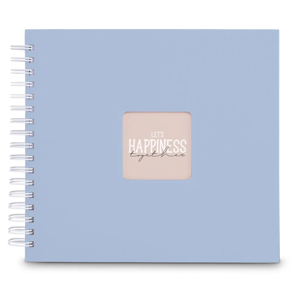 Hama album klasické spirálové FINE ART 28x24 cm, 50 stran, lagoon, bílé listy