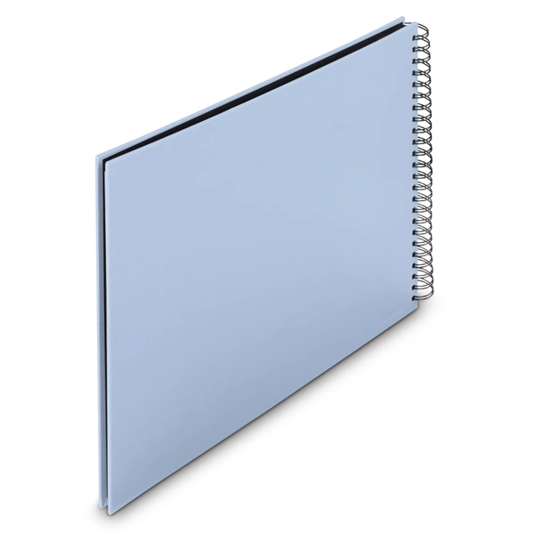 Hama album klasické spirálové FINE ART 36x32 cm, 50 stran, lagoon, černé listy