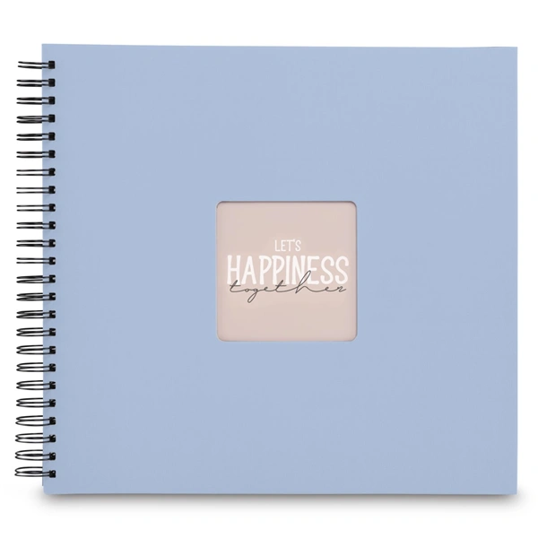 Hama album klasické spirálové FINE ART 36x32 cm, 50 stran, lagoon, černé listy