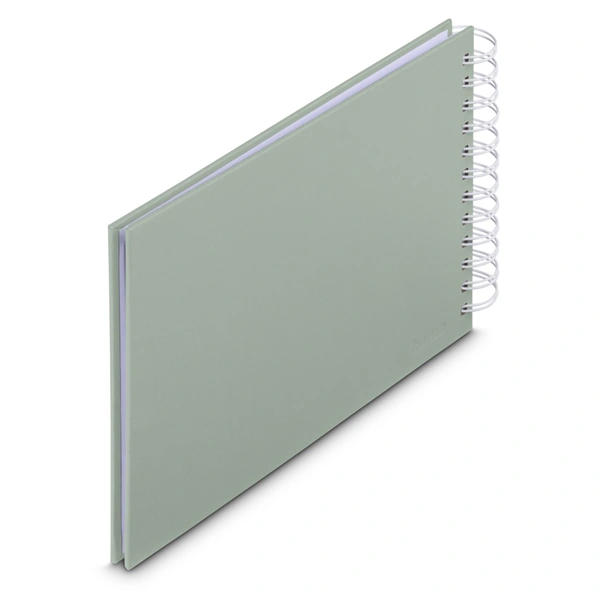 Hama album klasické spirálové FINE ART 24x17 cm, 50 stran, sage, bílé listy