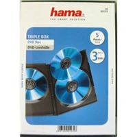 Hama DVD obal, triple, 5ks/bal., barva černá