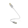 Hama kabel USB-C 2.0 typ C-C 0,2 m, opletený, bílý