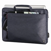 Hama brana na Notebook s integrovanm USB kabelem Manchester, 40 cm (15.6"), modr
