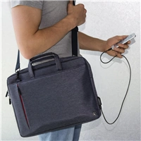 Hama brana na Notebook s integrovanm USB kabelem Manchester, 40 cm (15.6"), modr