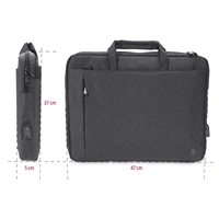 Hama brana na Notebook s integrovanm USB kabelem Manchester, 44 cm (17,3"), ern