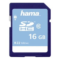 Hama SDHC 16 GB 22 MB/s CLASS 10