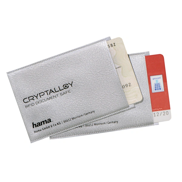 Hama Protective Sleeve for Personal ID,Bank Card,etc. against Data Theft, 2 pcs