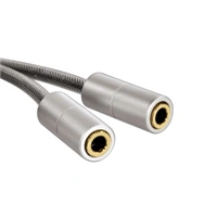 Hama Alu Line, jack adaptr, jack vidlice 3,5 mm-2x jack zsuvka 3,5 mm, stereo