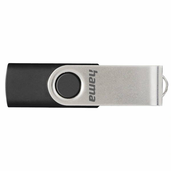 Hama rotate FlashPen, USB 2.0, 32 GB, 6 MB/s, black/silver