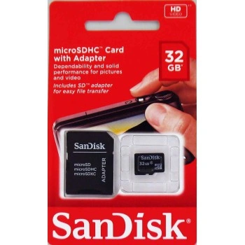 SanDisk microSDHC Card 32 GB +  Adapter