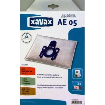 Xavax AE 05 sáčky do vysavače, pro AEG, Electrolux, netkaná textilie, 4 ks+1 filtr (rozbalený)