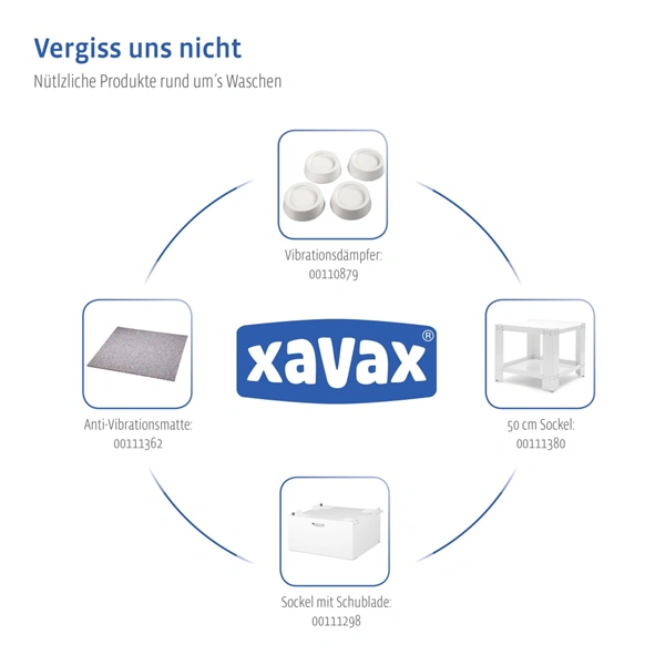 Xavax podstavec pod pračku/ sušičku, 60x60 cm, výška 40 cm, nosnost 150 kg, s odkladací policí