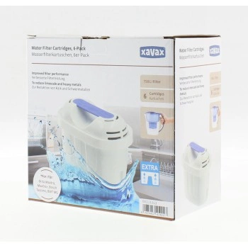 Xavax náhradní patrony pro filtrační konvice (Brita Maxtra/Maxtra+ a jiné), 6 ks (rozbalené)