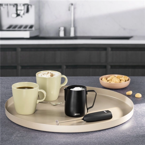 Xavax Barista konvička na mléko, 350 ml, nerez, matná černá
