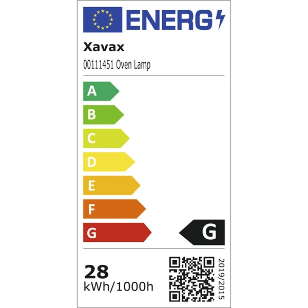 Xavax žárovka halogenová, žáruvzdorná do 300°C (pro trouby, grily, sušičky), G9, 28 W, čirá