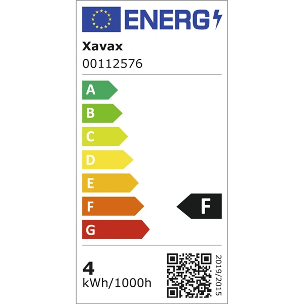 Xavax LED Filament, E27, 400 lm replaces 35W, incandescent bulb, warm white