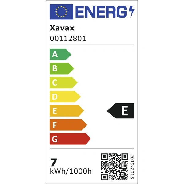 Xavax LED Filament žárovka, E27, 806 lm (nahrazuje 60 W), teplá bílá, vhodná pro stmívače, čírá