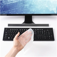 Hama ochranný kryt na počítačovou klávesnici, silikonový, 44,5x14 cm, tloušťka 0,6 mm