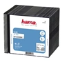 Hama CD Slim Box, obal na 1 cd/dvd, průhledný/černý, balení 20 ks (cena za balení)