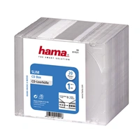 Hama CD Slim Box, pack of 20 pcs., transparent, store-pack