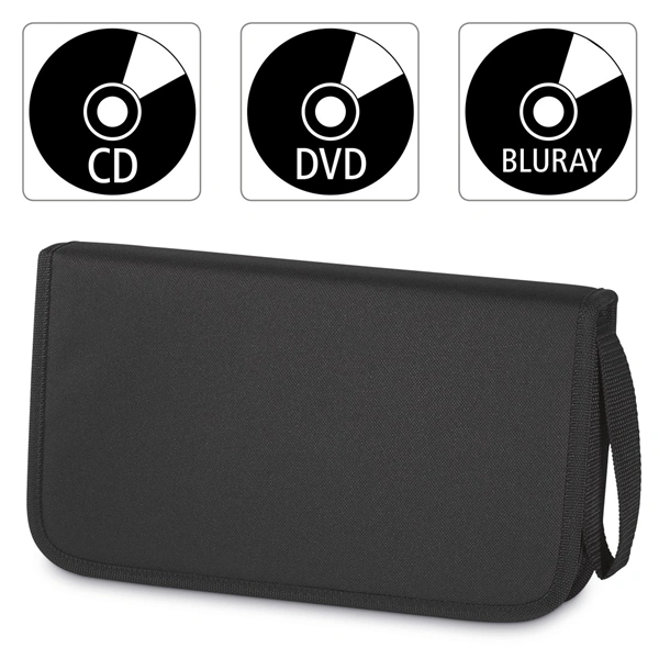 Hama Wallet 64, pouzdro pro 64 CD/DVD/Blu-ray disků, nylonové, černé