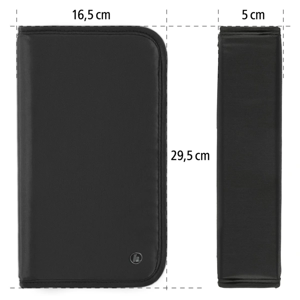 Hama Wallet 64, pouzdro pro 64 CD/DVD/Blu-ray disků, nylonové, černé