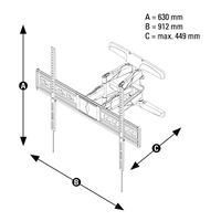 Hama nstnn drk TV XL, pohybliv, 800x600, 5*, ern