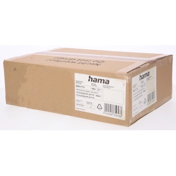 Hama CD Slim Box, obal na 1 cd/dvd, průhledný, polypropylén, balení 20 ks (cena za balení)