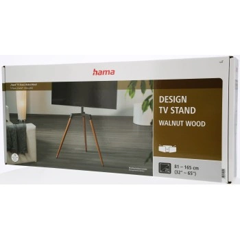 Hama TV stojan Real Wood, podlahový, 400x400, dřevo