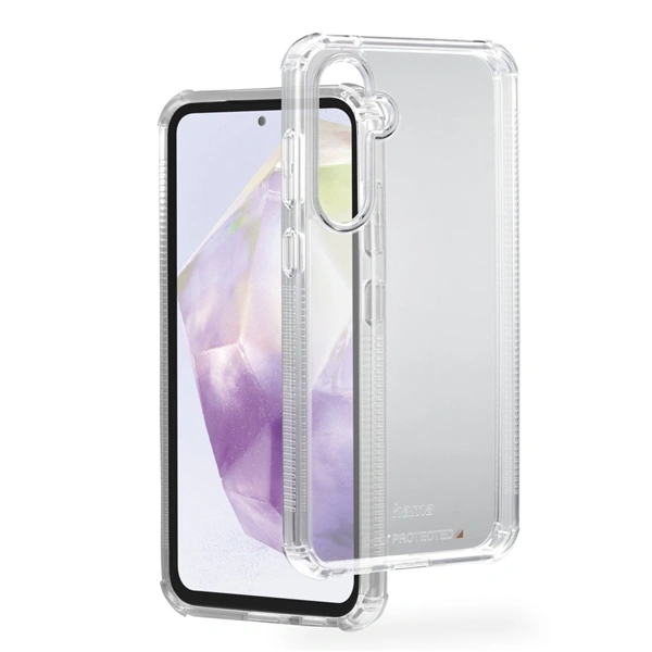Hama Extreme Protect, kryt pro Samsung Galaxy A35 5G, materiál D3O®, nežloutne, průhledný