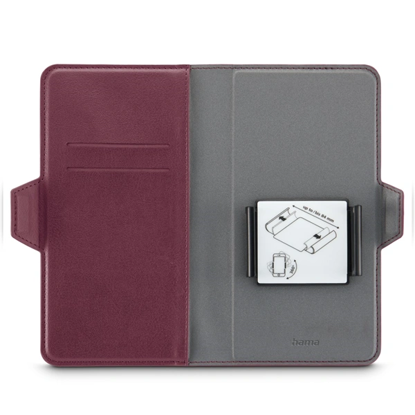 Hama Eco Universal, pouzdro-knížka na mobil, pro zařízení do 7,5x15,3 cm, červené