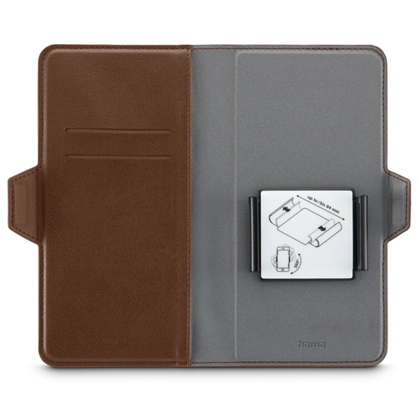 Hama Eco Universal, pouzdro-knížka na mobil, pro zařízení do 8x17 cm, hnedé