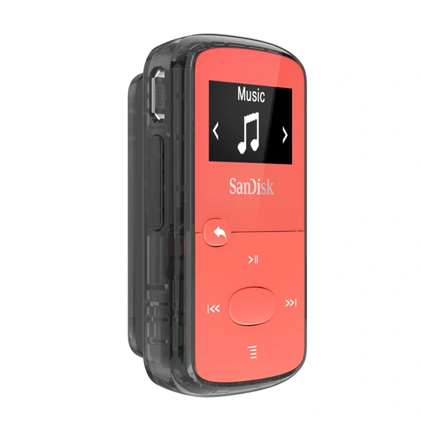 SanDisk MP3 Clip Jam 8GB MP3, červená