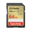 SanDisk Extreme 64GB SDXC Memory Card 170MB/s & 80MB/s, UHS-I, Class 10, U3, V30