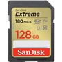 SanDisk Extreme 128GB SDXC Memory Card 180 MB/s & 90 MB/s, UHS-I, Class 10, U3, V30