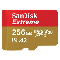 SanDisk Extreme microSDXC card for Mobile Gaming 256GB 190MB/s & 130MB/s, A2 C10 V30 UHS-I U3