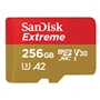 SanDisk Extreme microSDXC 256GB + SD Adapter 190MB/s & 130MB/s Read/Write A2 C10 V30 UHS-I U3