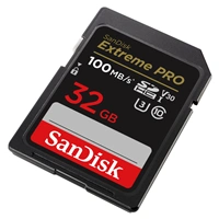 SanDisk Extreme PRO 32GB SDHC Memory Card 100MB/s & 90MB/s, UHS-I, Class 10, U3, V30