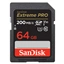 SanDisk Extreme PRO 64GB SDXC Memory Card 200MB/s & 90MB/s, UHS-I, Class 10, U3, V30